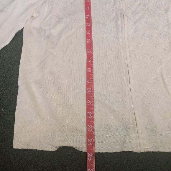 ST. JOHN SPORT COLLECTION SJ logo novelty knit jacket size large - Picture 8 of 9